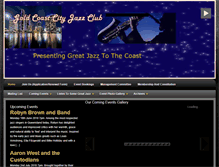 Tablet Screenshot of gccityjazzclub.com